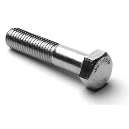 7/16-14 Hex Head Cap Screw, 18-8 Stainless Steel, 4-1/2 In L, 100 PK